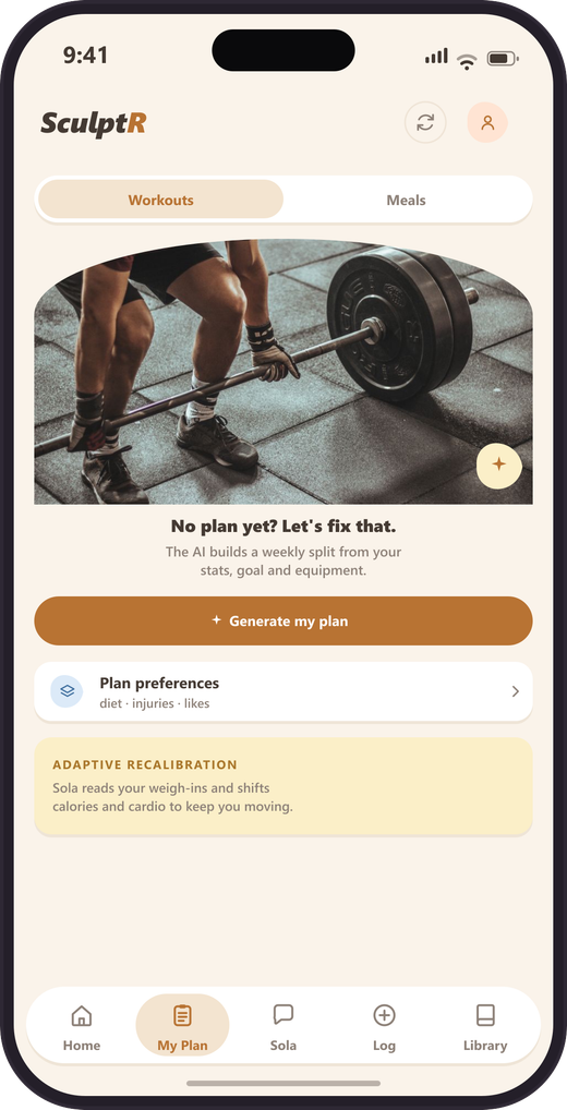 AI generated workout plan